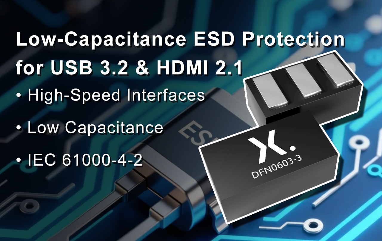 Low-Capacitance ESD Protection for USB 3.2 & HDMI 2.1